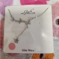 Glitz Wave 蝶モチーフ ネックレス シルバーカラーのサムネイル