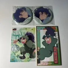 忍たま乱太郎 七松小平太 缶バッジ 絵花札 クリアカード