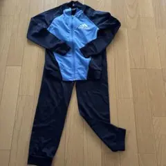 adidas ジャージセット 青 黒　160