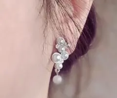 パール ネックレス と イヤリング セット