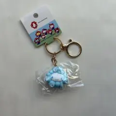 ミャクミャクなりきり立体マスコットキーホルダー　パステル　シナモロール