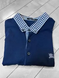 BURBERRY BLACK LABEL ネイビー ポロシャツ