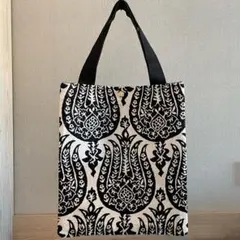 シルクベルベット トートバッグ ブルージオメトリー - メルカリ