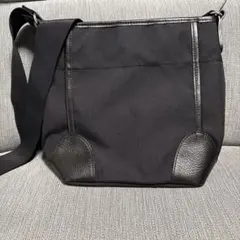 russet ブラック ショルダーバッグ キャンバス レザーのサムネイル