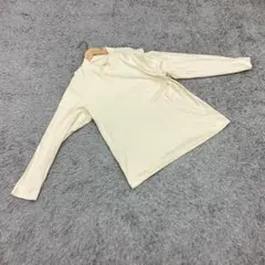 ✨GU✨ジーユー♡長袖カットソー♡綿100％♡クリーム色♡メンズ(XL)