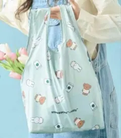 スターバックス　海外限定　ミッフィー折りたたみエコバッグ