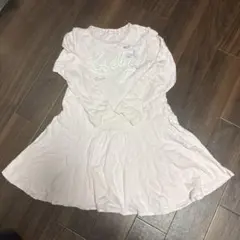 mezzo piano 長袖ワンピース130 ピンク