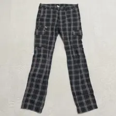 スティミュラス◇チェックカーゴパンツ ストリート パンク グランジ Y2K M