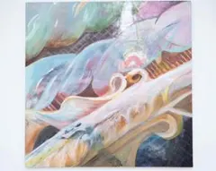 F25号】untitled 絵画 翠 緑 原画 oil painting - メルカリ