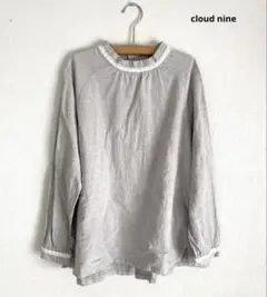cloud nine クラウドナイン 襟 レース リネンミックス ブラウスのサムネイル