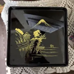 富士山蒔絵 漆器 角膳 10枚セット