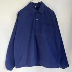 60s 70s ユーロ ワークシャツ プルオーバー ヴィンテージ 古着 フレンチ