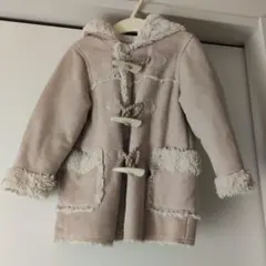 コムサイズム　ムートン　ダッフルコート　90 ベージュ