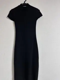 ZARA ブラック ノースリーブニットワンピース