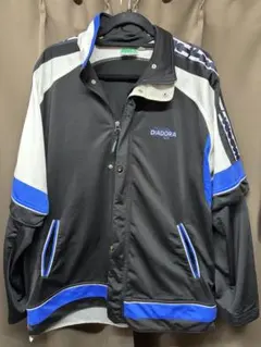 DIADORA ジャージ ジャケット ブラック ブルー