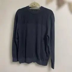 GLOBAL WORK ダークグレー クルーネックセーター