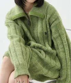 FREAK’S STORE US POLO ASSN ハーフジップニット