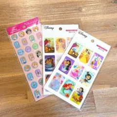 ストーンシール　プリンセス　3Dシール　３枚セット