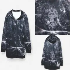 『NieR Clothing』ドラゴン&NieRちゃん ロングジップパーカー