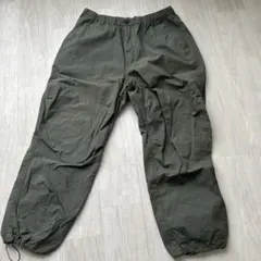 ユニクロC XL ワイドパラシュートパンツ オリーブ
