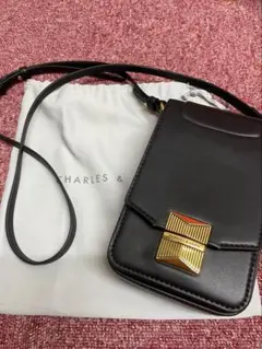 ✴︎新品✴︎CHARLES & KEITH Kalinda ブラックショルダーバッグ
