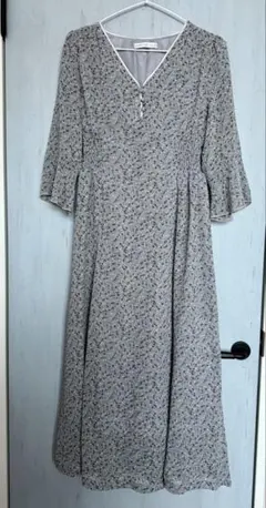 NICECLAUP 小花柄フラワープリント ロングワンピース