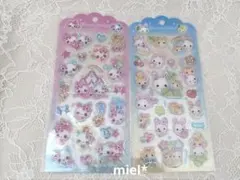 ドロップジュエリーシール　ふわふわラビちゃん　まじかるみゅーちゃん