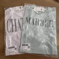キッズ 半袖フレンチスリーブプリントTシャツ 2枚セットのサムネイル