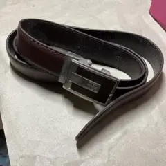 ベルト メンズ レザー 穴なし オートロック 紳士 ビジネスダークブラウン