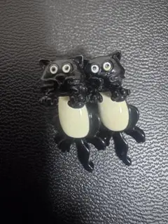 vintage ビンテージ　　猫　ねこ　ネコ　ピアス