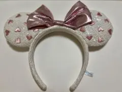 東京ディズニーランド ミニー カチューシャ ホワイト ピンク