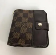 LOUIS VUITTON ルイヴィトン ダミエ コンパクトジップ 二つ折り財布