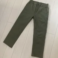 未使用　コムルヴァン・オム　カーキ色　ラクしてすっきり暖かパンツ　ベルーナ