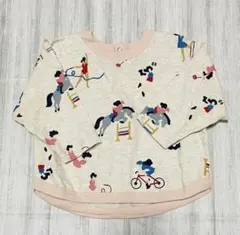 PETIT BATEAU 長袖カットソー　スポーツ柄