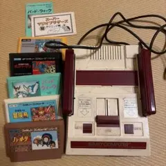 ファミリーコンピュータ 本体 ソフト5個セット　任天堂