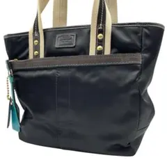 COACH/コーチ 130 ナイロン トートバッグ ブラック