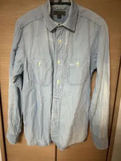 Nigel Cabourn 長袖シャツ 48 ライトブルーのサムネイル