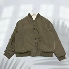 ブリアトルム MA-1 ブルゾン 裏地もこもこ メンズライク 厚手 E7578