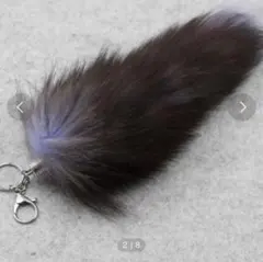 .KOM ドットケーオーエム ファーしっぽキーホルダー