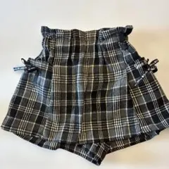 チェック柄ハーフパンツ（ウエストゴム）