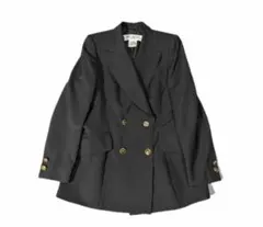 ESCADA カシミヤ ネイビー テーラードジャケット 36 ESCADA ダブルブレスト ネイビー テーラードジャケット 36 - メルカリ