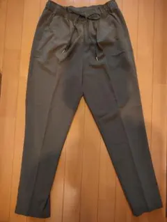 レディース スラックス パンツ ウエストゴム