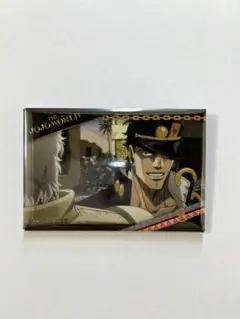 匿名発送／THE☆JOJOWORLD 75㎜グリッター缶バッジ 空条承太郎 3部