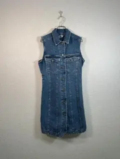 90s CK Calvin Klein カルバンクライン デニムワンピース L