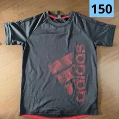 アディダス tシャツ 150 赤　黒　ドライフィット　男の子　半袖　ロゴ