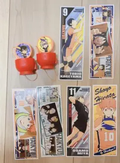 ハイキュー　すき家コラボ　ジャンピングハイキュー　月島　影山　ロングステッカー