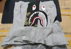 A BATHING APE シャークパーカー M　フランケンタグ