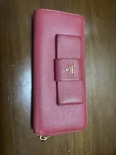 PRADA 長財布 サフィアーノ リボン ピンクのサムネイル