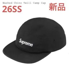 新品 Supreme 26SS Washed Chino Twill Cap 黒のサムネイル