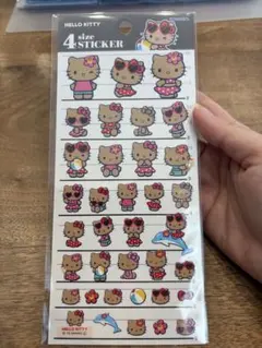 日焼けハローキティ 4サイズシール